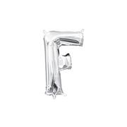 13in Air-Filled Silver Letter Balloon (F)